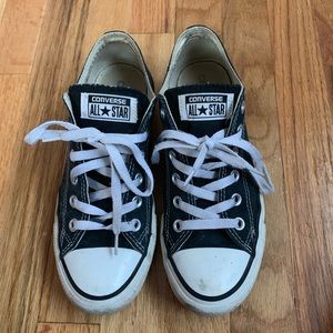Black Converse Chuck Taylor Low Tops